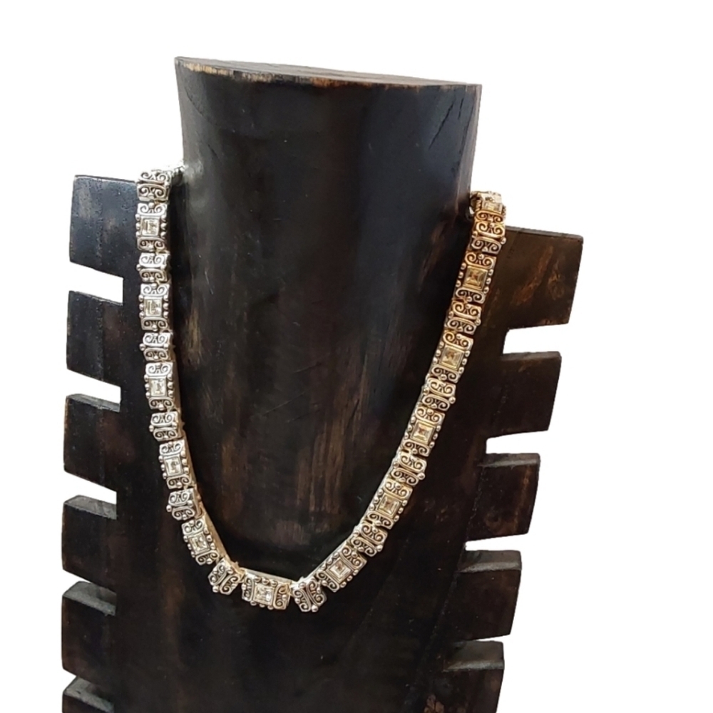 WHITE DIAMOND FASHION CHOKER WOMEN'S NECKLACE